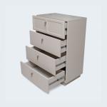 دانتي غرفة نوم 200×200 كريمي 6 قطع وودي