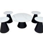 بلوما طقم طاولة قهوة 5 قطع وودي