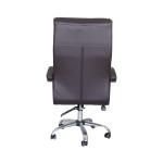 كرسي مكتبي جلد بني وودي