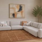 مقعد يد يمين جلسة أرضية سعودية كريمي وودي