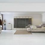 باموكليه وحدة تخزين وتعليق ملابس بمرآة وودي