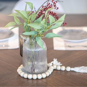 فازة شفافة مخططة وودي