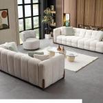 بونيتو كنب 4 مقاعد 294 سم أبيض وودي