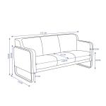 كنب مكتبي ثلاثي بيج وودي