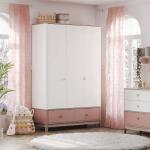 بونو دولاب ملابس زهري 3 أبواب وودي