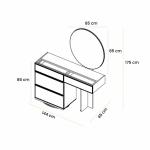 باموكليه طقم غرفة نوم 180×200 سم 8 قطع وودي