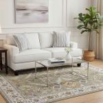 جونا سجاد بلجيكي أخضر بنقوش وزخارف أنيقة