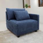 طقم كنب ليدز أزرق وودي