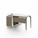 نيو ميامي مكتب 140 سم ابيض وودي