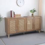 رينزو بوفيه خشب بني فاتح