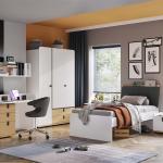 سولد سرير أطفالي شبابي 120*200 وودي