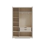 كول دولاب ملابس 3 أبواب بيج وودي