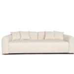 دون كنب رباعي قماش كريمي عرض 280 سم وودي