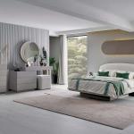 كشمير طقم غرفة نوم راقي كريمي 180×200 سم 7 قطع وودي