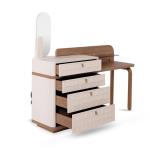 برادا طقم غرفة نوم بيج 180×200 سم 7 قطع وودي