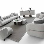 نيو هيرميس كنب 4 مقاعد كريمي 300 سم وودي