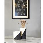 فازة أبيض وأسود كبيرة وودي