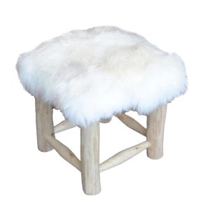 نوردك مقعد من الفرو الناعم وودي