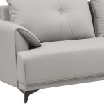 ايرا كنب ثلاثي جلد رمادي وودي