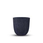 مركن أشجار مخطط وسط رمادي قاتم وودي