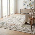 ميراي سجاد تركي بزخارف كلاسيكية أنيقة كريمي