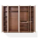 برادا دولاب ملابس 6 أبواب بيج وودي