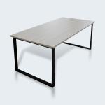 تورينو طاولة طعام 6 أشخاص بدون كراسي وودي