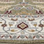 جونا سجاد بلجيكي دائري أخضر بنقوش وزخارف أنيقة