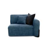 فيولا كنب يد يمين فردي أزرق وودي