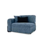 فيولا كنب يد يسار فردي أزرق وودي