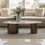 لينو طاولة شاي بورسلان 140 سم وودي