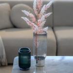 فازة كبيرة بقاعدة معدنية وودي