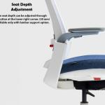 مينسو كرسي مكتب بمسند ظهر متوسط