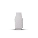 فازة سيراميك صغيرة باللون الابيض وودي