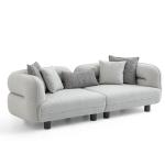 نيو هيرميس كنب 3 مقاعد كريمي 240 سم وودي