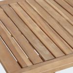 ويكر طاولة قهوة خارجية وودي