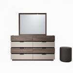 هيبي طقم غرفة نوم رمادي 180×200 سم 6 قطع وودي