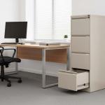 خزانة ملفات 4 أدراج  حديد بيج وودي