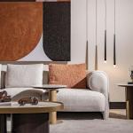 سان فيتو كنب 4 مقاعد كريمي 260 سم وودي