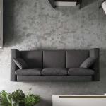 بادوفا كنب 4 مقاعد رمادي قاتم 260 سم وودي