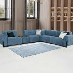 فيولا كنب فردي أزرق وودي