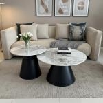 أورينا طقم طاولة قهوة  قطعتين وودي