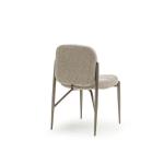 مونجي كرسي قماش بيج وودي