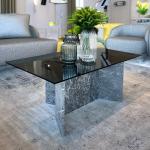 مارتل طاولة قهوة رخام 130*70 وودي