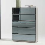 ايلات غرفة نوم 180×200 رمادي 8 قطع وودي