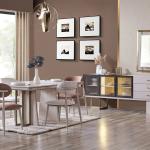 جاليا كونسول مع مرآة كريمي وودي