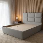 بيلارو سرير رمادي 160×200 سم وودي