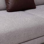 بُصري كنب سرير 3 مقاعد رمادي 250 سم وودي