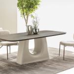 مونجي كرسي قماش بيج وودي