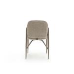 مونجي كرسي قماش بيج وودي